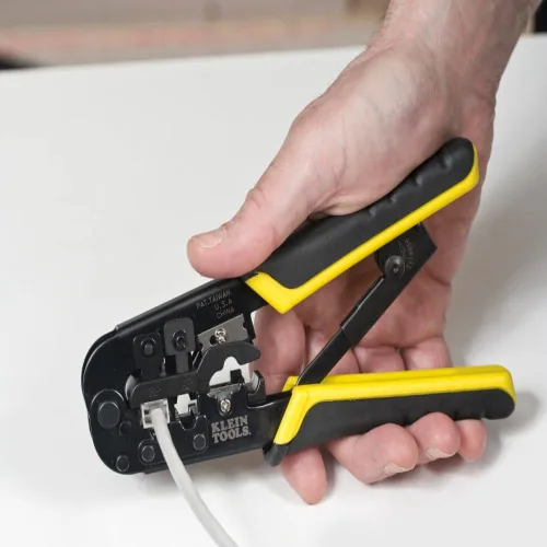 Miniatura 5 de Klein Tools VDV001819 Juego de herramientas, juego de prueba de instalación de cables con engarzadores, comprobador de cables Scout Pro 3