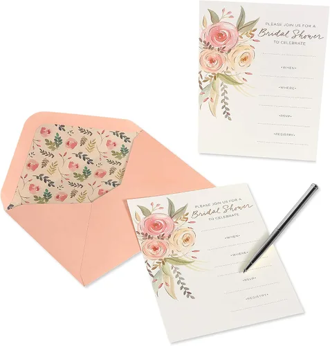 Miniatura 3 de Papyrus Invitaciones para despedida de soltera, floral (20 unidades)