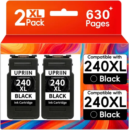 240XL Black Ink Cartridge PG-240 XL Compatible Replacement for Canon PG240 Work with MG3620 MG3600 MG4120 MG3520 TS5120 TS5100 MG3222 MG3220 MG3140