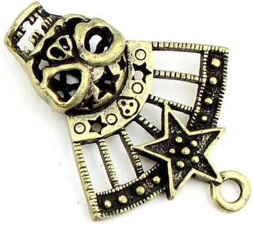 Miniatura 2 de Joyas conclusiones encantos de bronce antiguo fl2024 Craft Lots Repair Suministros de calavera