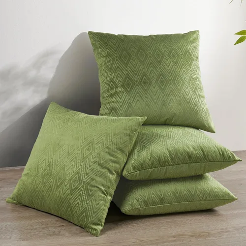Miniatura 33 de Home Soft Things Ikat - Fundas de almohada de terciopelo de 2 piezas, 14 x 26 pulgadas, aguacate, funda de almohada decorativa lumbar sólida