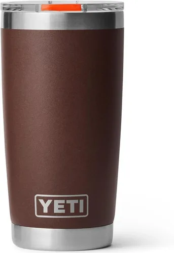 Miniatura 50 de YETI Rambler - Vaso de acero inoxidable con aislamiento al vacío de 20 onzas con tapa MagSlider Todo acero inoxidable