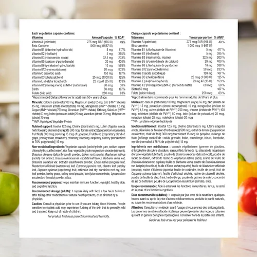 Miniatura 6 de Webber Naturals Más de 50 cápsulas vegetarianas más completas para hombres, 90 cápsulas vegetarianas