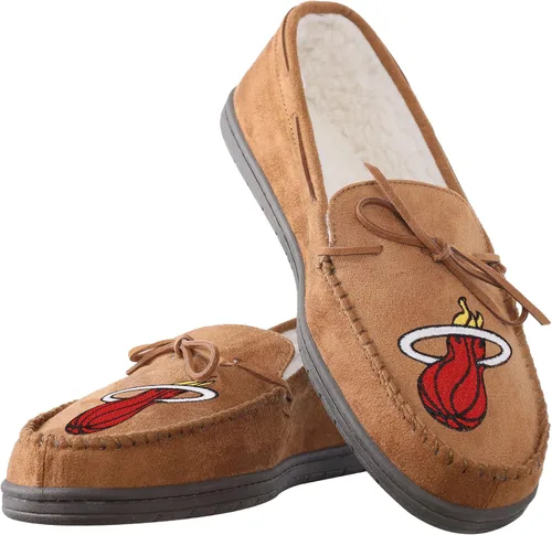 Miniatura 2 de FOCO Pantuflas tipo mocasín con logotipo del equipo de la NBA para hombre