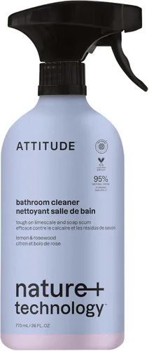 Miniatura 12 de ATTITUDE Spray limpiador de baño, verificado por EWG, a base de plantas y vegano, seguro para superficies de baño, azulejos, bañeras, paredes