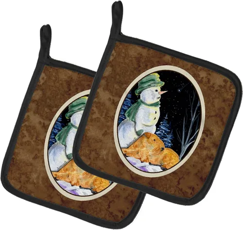 Miniatura 41 de Caroline's Treasures SS8617PTHD - Juego de soportes para ollas de cocina resistentes al calor, almohadillas calientes para horno para cocinar, Husky