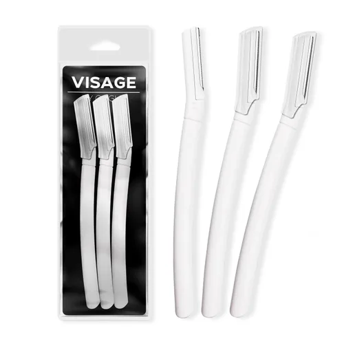 Visage - Maquinillas de afeitar faciales de precisión, herramienta de dermaplaning de retoque, maquinilla de afeitar de cejas, eliminación de pelos