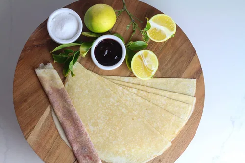 Miniatura 5 de Michel De France Crepes totalmente naturales, sin conservantes, listos para comer, crepes de 5 onzas, perfectos con mermelada, bayas crean pastel