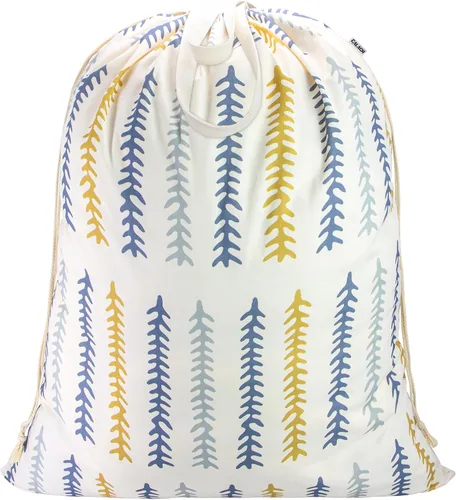 Miniatura 21 de Bolsa de Lona para Ropa Sucia de 33" x 35", Bolsa de Lavandería de Algodón Grueso con Asas y Cordón, Extra Grande de Servicio Pesado Lavable, Forro