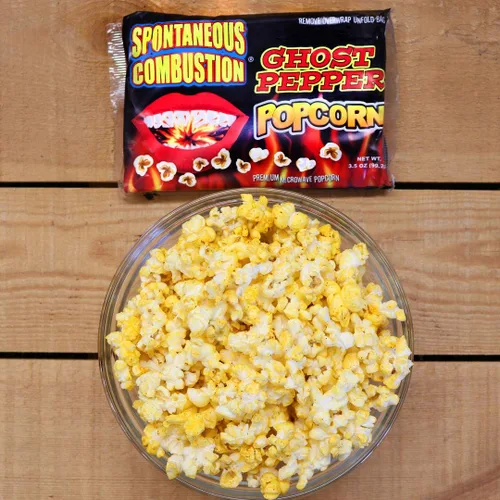 Miniatura 5 de Palomitas de maíz Spontaneous Combustion para microondas. Palomitas de maíz picantes para los valientes que soportan el calor