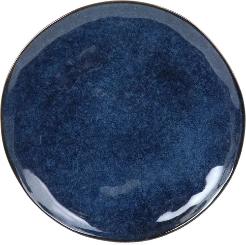 Miniatura 3 de Elama Samara - Vajilla de cerámica de 12 piezas (azul)