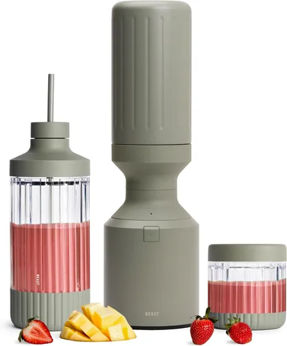 Miniatura 16 de Beast Mega 1200 Acero inoxidable Batidora de encimera de alta calidad Batidos, batidos, salsas, salsas porciones Lg Mezcla hielo + frutas