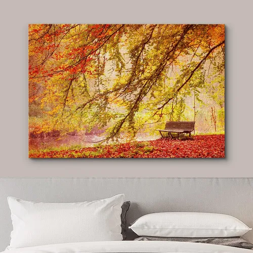Miniatura 191 de wall26 Prado con álamos por Claude Monet - Arte moderno impresionista, arte en lienzo para el hogar, 12 x 18 pulgadas
