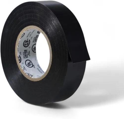 Miniatura 16 de GGR Supplies T.R.U. EL7566-AW, cinta adhesiva de grado profesional de PVC de goma negra, con clasificación hasta 600 voltios y 176 °F - UL/CSA/CE