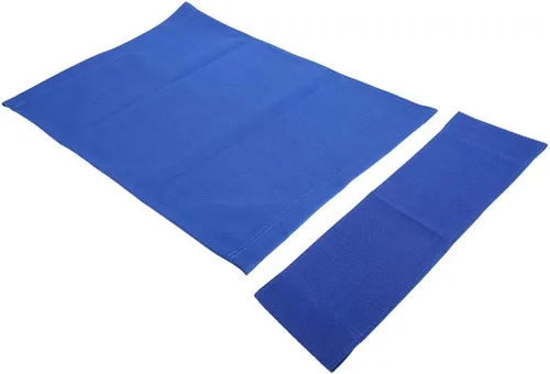 Miniatura 2 de Haofy Lona de repuesto para silla de director, 1 juego de lona de repuesto para asiento y respaldo, protector de taburete de lona para silla de Azul