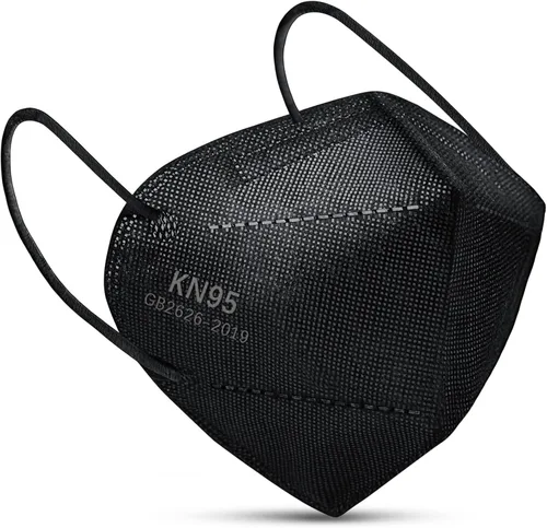 Miniatura 2 de Boncare Mascarillas KN95, mascarillas KN95 negras, paquete de 60, 5 capas negro (Black 60 PCS)