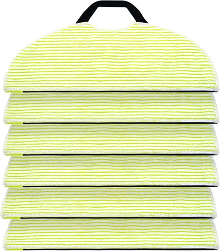 Paquete de 6 almohadillas para trapeador Shark AV2610WA / RV2620WD / RV2610WA / RV2410WD robot aspirador, accesorio de repuesto de almohadilla