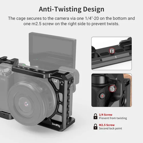 Miniatura 4 de SMALLRIG Cámara A6400 A6100 jaula para cámara Sony A6400 A6100 - CCS2310