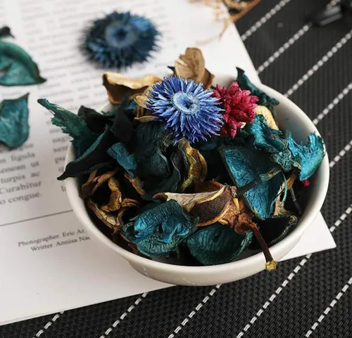Miniatura 5 de Yesland Paquete de 3 bolsas de popurrí, aroma a océano, bolsa de perfume fresco de pétalos de flores secas, cuenco y jarrón perfecto para el hogar