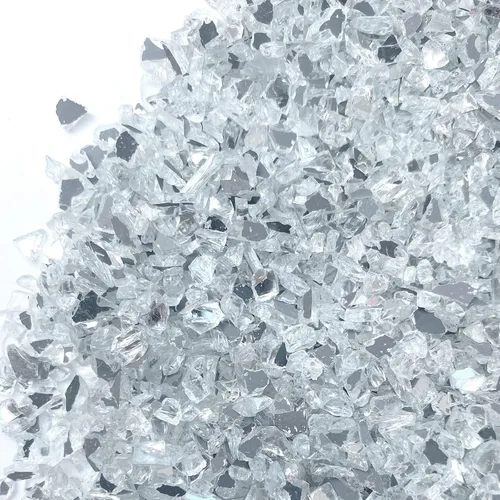 Miniatura 6 de 2lb/910g Vidrio de Espejo Triturado para Manualidades 6-8mm Resina Adhesiva Arte Decorativo DIY Piezas de Espejo Triturado Cristal de espejo de 2 lb