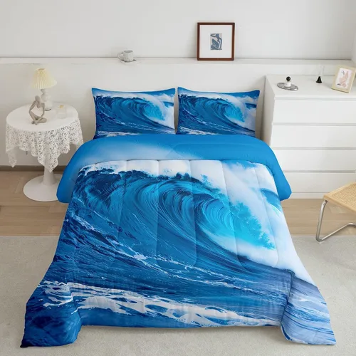 Miniatura 29 de Feelyou Juego de edredón de animales de zoológico, tamaño individual, juego de ropa de cama de animales de dibujos animados para niños, niñas