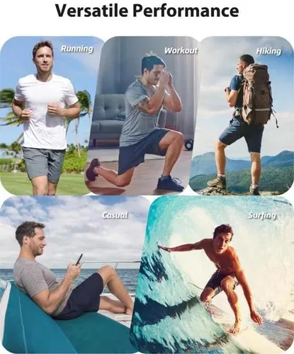 Miniatura 5 de Pantalones cortos deportivos para hombre, para correr, gimnasio, senderismo, pantalones cortos de entrenamiento para hombre de 7 pulgadas, cómodos