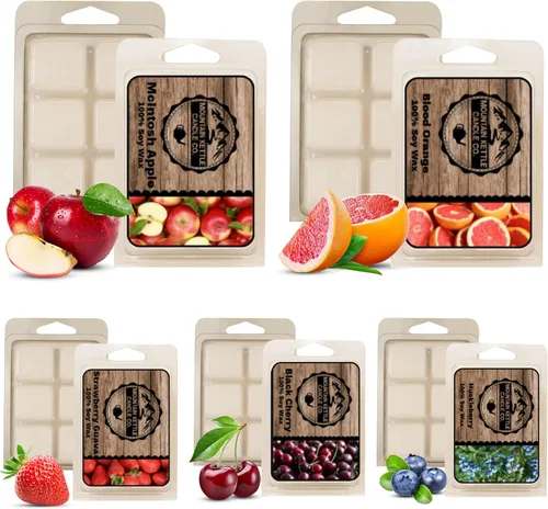 Miniatura 9 de Mountain Kettle Wax Melts, cubos calentadores de cera derretida, cubos calentadores de cera, paquete de 5 (paquete de otoño)