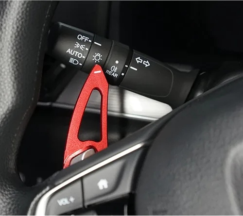 Miniatura 4 de Ramecar - Paletas de cambio para timón de automóvil en aleación de aluminio, para Honda Rojo
