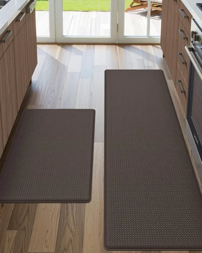 Miniatura 22 de DEXI Alfombrillas de Cocina Acolchadas Anti Fatiga, 17x59, Alfombra de Pasillo para Estar de Pie Impermeable, Espuma Viscoelástica Cómoda Acolchada