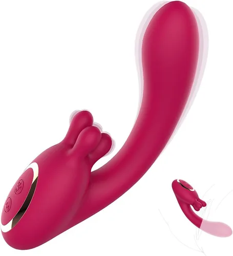Vibrador de juguetes sexuales para mujeres, consolador de juguete rosa con 9 modos de vibración y 9 modos de amasamiento, herramienta para adultos