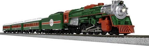Miniatura 2 de Juego de tren Lionel Christmas Express LionChief Bluetooth eléctrico de calibre HO con control remoto, multicolor