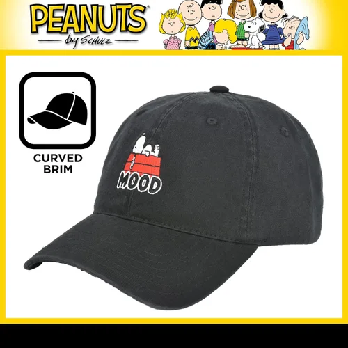 Miniatura 3 de Concept One Peanuts Snoopy Dad Hat Adult Adjustable Baseball Cap with Curved Brim