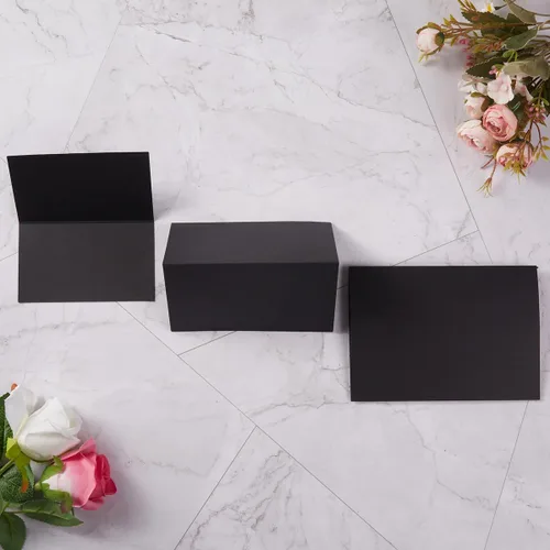 Miniatura 4 de 50 paquetes de tarjetas en blanco Cartulina plegada Tarjetas de agradecimiento en blanco para invitaciones, boda, tarjetas de felicitación, todas