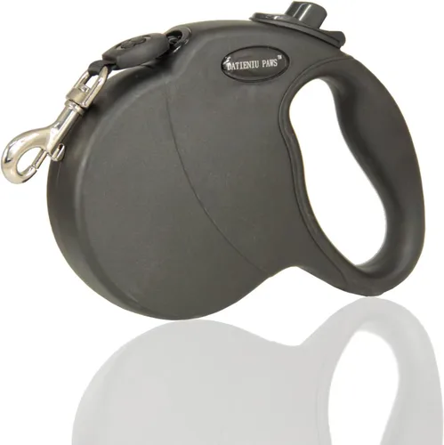 Miniatura 5 de Correa retráctil para perro, manos libres, longitud ajustable de 16 pies con bloqueo de seguridad, cinturón de nailon duradero para perros pequeños