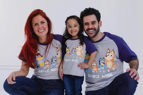 Miniatura 4 de Bluey Mom Dad Bingo Girls - Camiseta familiar a juego para niños pequeños y adultos