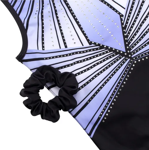 Miniatura 78 de MODAFANS Leotardos de gimnasia para niñas brillantes para bailar ballet, pantalones cortos con espalda cruzada