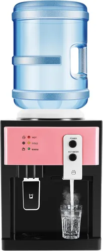 Dispensador de agua para encimera, dispensador de agua fría y caliente, mini enfriador de escritorio, máquina eléctrica de mesa pequeña para hogar,