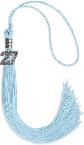 Miniatura 32 de Endea Graduation Borla de un solo color con dije de plata brillante (oro antiguo, 2022)