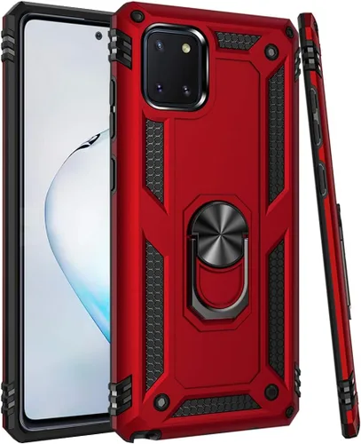 Funda para Galaxy Note 10 Lite - Soporte magnético para anillo de coche Soporte Kickstand Defender Funda protectora para Samsung Galaxy Note 10 Lite