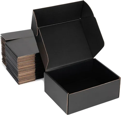 Miniatura 40 de Cajas de envío pequeñas de 9 x 6 x 2 pulgadas (paquete de 25) – Cajas de cartón corrugado blancas resistentes para pequeñas empresas, comercio Blanco