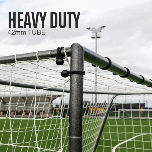 Miniatura 3 de QUICKPLAY GS Porterías de Fútbol - Portería de Fútbol de Acero Galvanizado Súper Duradera [5 Tamaños] Tamaños Reglamentarios, Red Profunda, Movible