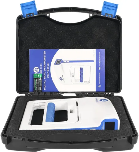 Miniatura 10 de Grip Strength Tester, Digital Hand Dynamometer FDA Registered with Backlit LCD for Grip Strength Testing and Training Probador de fuerza de agarre