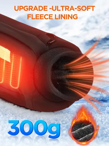 Miniatura 5 de Bolsa de calentador de manos con calefacción, manopla eléctrica de calentamiento de 3 etapas, banco de energía portátil recargable de 10000 mAh