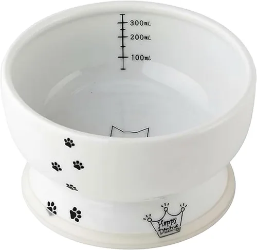 Necoichi Raised Tazón de agua para gatos elevado