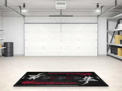 Miniatura 4 de Alfombra de estacionamiento para Suzuki Hayabusa, alfombrilla de exhibición y fosa, lavable, antideslizante para garaje y alfombra de piso de sala