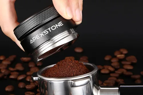 Miniatura 2 de Distribuidor de café de 53 mm, herramienta de distribución de espresso, nivelador de café compatible con portafiltro Breville de 54 mm
