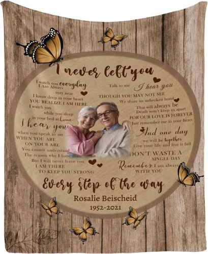 Miniatura 42 de Manta de memoria amorosa personalizada, no Longer be My Side but Forever in My Heart