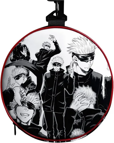 Miniatura 3 de HANDAFA Anime Jujutsu Gym Bag Manga Cosplay Sport Bolsa de lona con compartimento para zapatos, Gojo BW