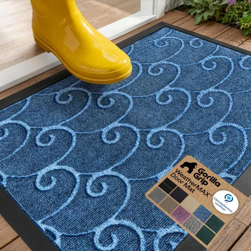 Miniatura 62 de Gorilla Grip - Tapete WeatherMax todoterreno 100% impermeable, caucho natural, resistente a manchas y decoloración, perfil bajo, interior y Grafito