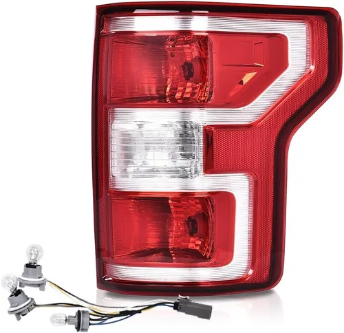 Miniatura 16 de CROSSDESIGN Luz trasera trasera sin bombillas lado derecho rojo compatible con Ford F150 SSV 2016 2017/Fit F150 (submodelo: Lariat, XL, XLT) 2015